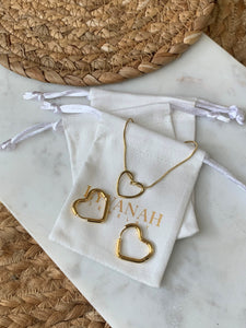 Heart Necklace Set