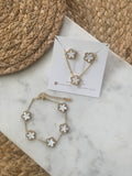 Flower Necklace Set